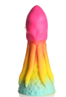 Creature Cocks King Kraken Silicone Dildo in fantasy rainbow colors with suction cup base