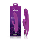 Viben Frenzy Clitoral Suction Rabbit Vibrator Berry in packaging with powerful clitoral suction feature.