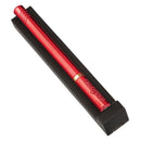 CalExotics Hidden Pleasures Bullet Vibrator Red displayed in a sleek black box, showcasing its metallic red finish.