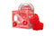 Unihorn Cupid Heart-Nosed Vibrator packaging and product showcasing unique design and vibrant red color.