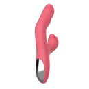 Goddess Heat-Up Tapping Massager Coral by Nasstoys - Dual Stimulator with Vibrating & Tapping Functions in Rabbit Style