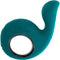 Evolved Thumbs Up Dual Motor Vibrator, waterproof and rechargeable, with thumb-shaped textured shaft and wide ringed handle for dual stimulation.