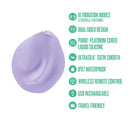 Urself Pulse Pad Grinder with Remote Lavender featuring 10 vibration modes and dual-sided silicone design.