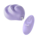 Urself Pulse Pad Grinder with Remote Lavender, a purple silicone vibrator for hands-free stimulation.