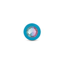 Gemma Clear Iridescent Gem Teal Silicone Butt Plug Medium features a teal silicone body with a sparkling gemstone.