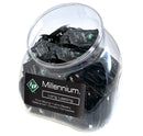 ID Millennium 2 ml Silicone Lubricant Foil Jar filled with convenient foil packets for long-lasting glide.