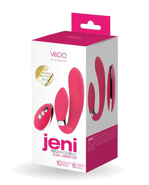 JENI C-SHAPED DUAL MOTOR VIBE WITH REMOTE - PINK-3