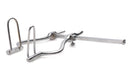 Kink Industries Stainless Steel Anal Hole Spreader Grey for controlled anal stretching and visual exploration.