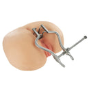 Kink Industries Stainless Steel Anal Hole Spreader Grey used for controlled anal stretching and exploration.