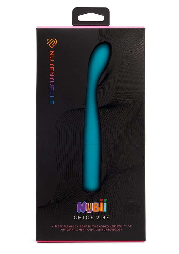 Sensuelle Nubii Chloe Vibe - Blue G-Spot Vibrator with Turbo Boost and Heat in Packaging