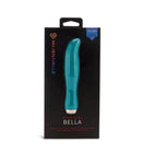 Sensuelle Bella Velvet Touch Vibe Emerald Green in packaging, featuring 20 functions and XLR8 Turbo Boost for ultimate pleasure.