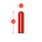 Kool Vibes Rechargeable Mini Bullet Vibrator in cherry red, 2.5 inches long and 0.7 inches wide.