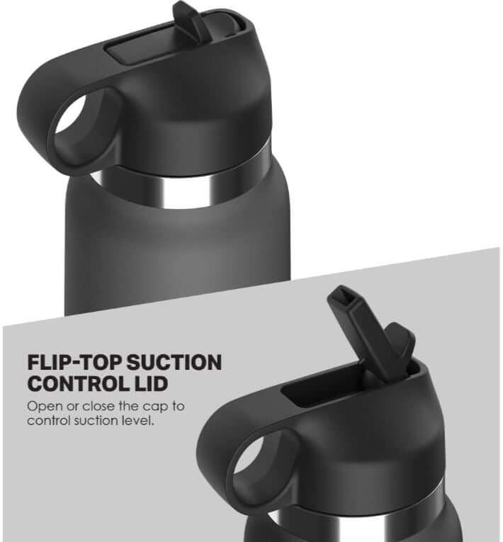 PDX Plus Fuck Flask Secret Delight showing flip-top suction control lid for discreet pleasure and privacy