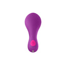 Femme Funn Solia Bullet Flat Tipped Vibrator Purple, designed for broad stimulation and rich in vibrant purple.