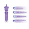 Viben Dreamii Wand Powerful Unicorn Lillac Wand with 20 functions, body-safe silicone, USB rechargeable, and waterproof IPX-7.