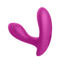 Viben Epiphany Clitoral Rollerball Panty Vibe Berry in vibrant pink, designed for internal and external stimulation.