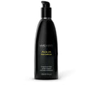 Wicked Aqua Sensitive Lubricant 8 Oz in a sleek black bottle with a pump for easy use.