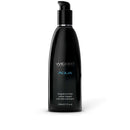 Wicked Aqua Lubricant 8.5 Oz - fragrance-free water-based intimate lubricant in sleek black bottle.