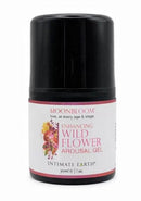Moonbloom Enhancing Wild Flower Arousal Gel 1 Oz in a sleek black container for intimate wellness.