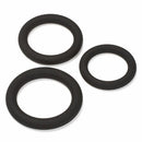 PRO SENSUAL PREMIUM SILICONE DONG W/ 3 C RINGS BROWN 6 "-4