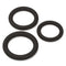 PRO SENSUAL PREMIUM SILICONE DONG W/ 3 C RINGS TAN 6 "-4