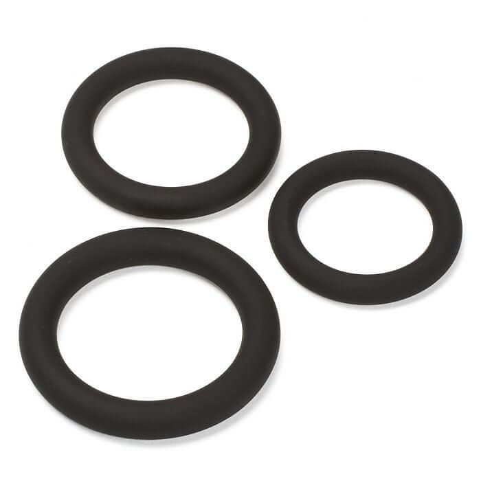 PRO SENSUAL PREMIUM SILICONE DONG W/ 3 C RINGS TAN 6 "-4