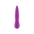 Femme Funn Solia Bullet Flat Tipped Vibrator Purple showcasing a flat tip designed for broad stimulation.