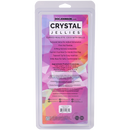 Crystal Jellies Realistic Cock With Balls 7 Inch Clear product packaging with specifications and features.