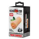Crazy Bull Masturbator Sleeve Miranda packaging showcasing realistic design and new skin-safe material.