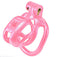 KINK CHASTITY SERIES LOCKING COCK CAGE XS PINK-0