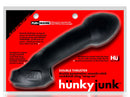 Oxballs Double Thruster Cock Sling Dildo Tar Ice packaging showing its double penetration design and clutch sling feature.