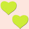 PASTEASE HEARTS GLOW IN THE DARK NEON YELLOW-0