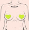 PASTEASE HEARTS GLOW IN THE DARK NEON YELLOW-1