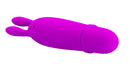 Pretty Love Boyce Silicone Bunny Vibrator Purple in a sleek design, made of soft silicone with bunny ears for focused stimulation.