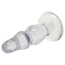 Crystal Jellies Novice Pop Plug 4 Inch Clear, beginner-friendly anal plug for comfortable and intuitive insertion.