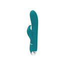 Viben Alluring Come Hither Rabbit Vibrator Ocean with flexible ears and pleasure ridges for dual stimulation.