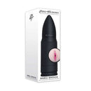 Zero Tolerance Shell Shock Rechargeable Vibrating Stroker in packaging showing design and features.