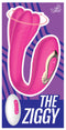 Ziggy Compact G-Spot and Clitoral Vibrator with 10 Vibration and Rotation Patterns, Featuring Remote Control