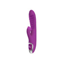 Viben Frenzy Clitoral Suction Rabbit Vibrator Berry with ridges and flexible arm for enhanced pleasure.
