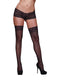 Dream Girl Lingerie THIGH HIGH FISHNET LACE BLACK OS QUEEN SEVILLE at $4.99