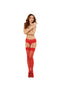 Dream Girl Lingerie Thigh High Sheer Red OS Moulin at $4.99