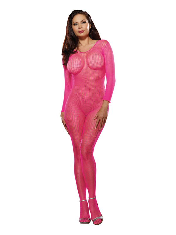 Dream Girl Lingerie Dreamgirl Bodystocking Neon Pink Queen at $7.99