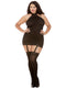 Dream Girl Lingerie Dreamgirl lingerie Sheer Garter Dress Black Queen at $15.99