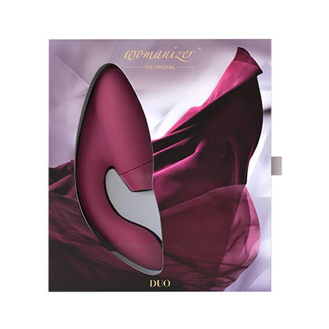 WOMANIZER Womanizer Duo 24-function Rechargeable Silicone Dual G-Spot & Clitoral Stimulator with Smart Silence Bordeaux at $214.99