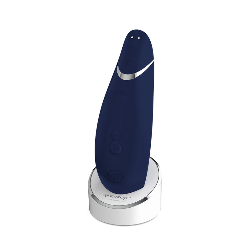 WOMANIZER Womanizer Premium 15-function Rechargeable Sensual Stimulator with AutoPilot & Smart Silence Blueberry at $194.99