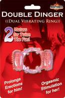 HOTT Products Humm Double Dinger Dual Vibrating Ring Magenta at $10.99