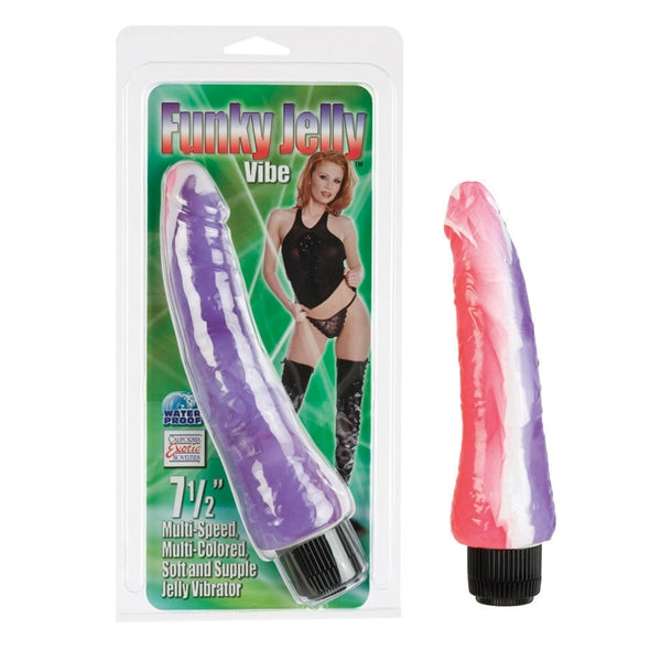 California Exotic Novelties FUNKY JELLY VIBE 7 1/2IN at $16.99