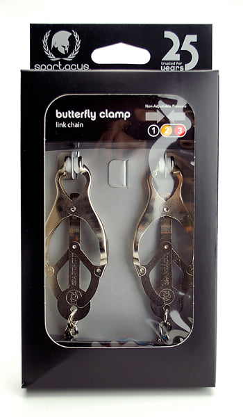 Spartacus Endurance Butterfly Clamps Jewel Chain Nipple Clamps at $21.99