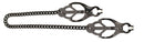 Blackline Endurance Butterfly Nipple Clamps with Link Chain for intense nipple stimulation and pleasure.