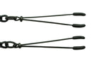 Spartacus Blackline Adjustable Tweezer Clamps Link Chain with sleek design and customizable pressure points.